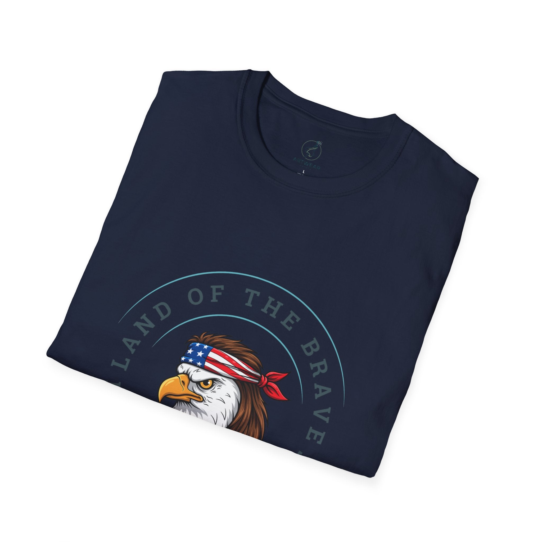 Land of the Brave. Home of the Free | Patriotic Unisex T-Shirt