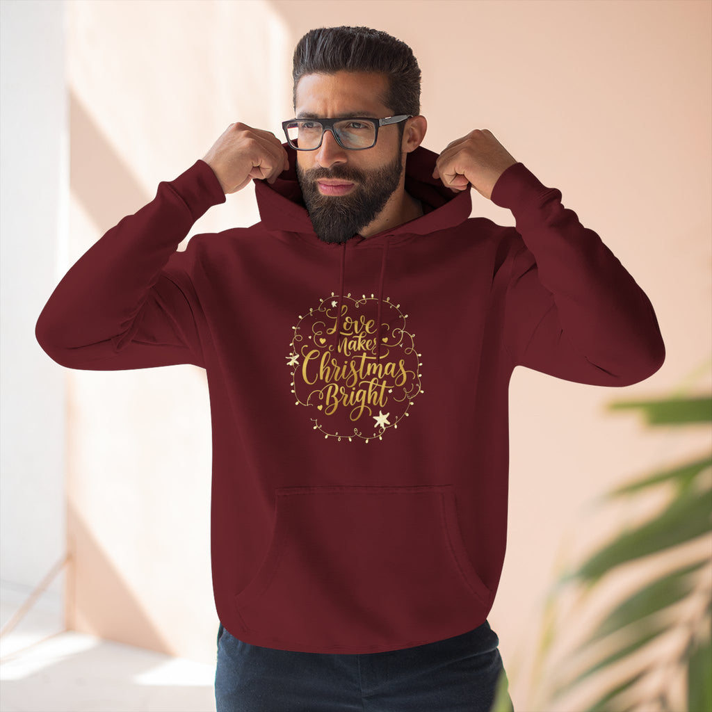 Christmas Quote Fleece Hoodie