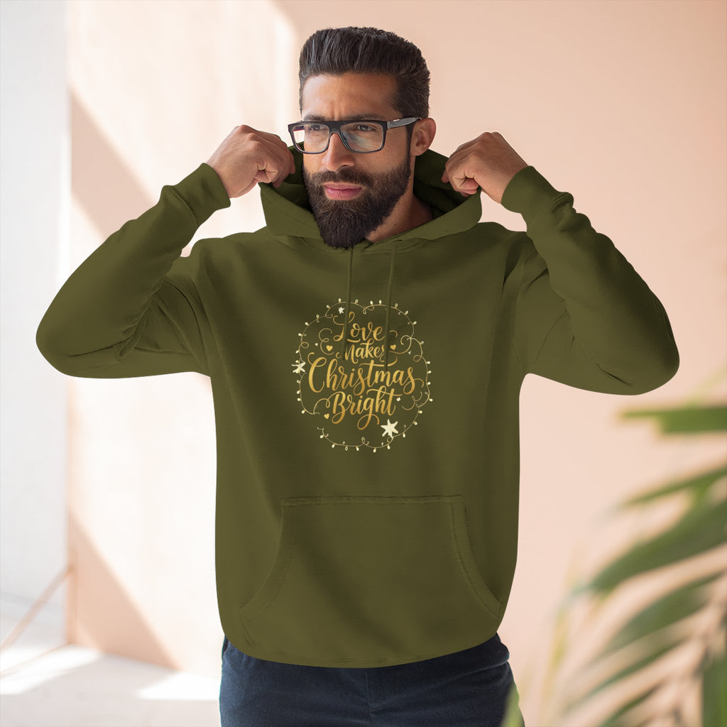 Christmas Quote Fleece Hoodie