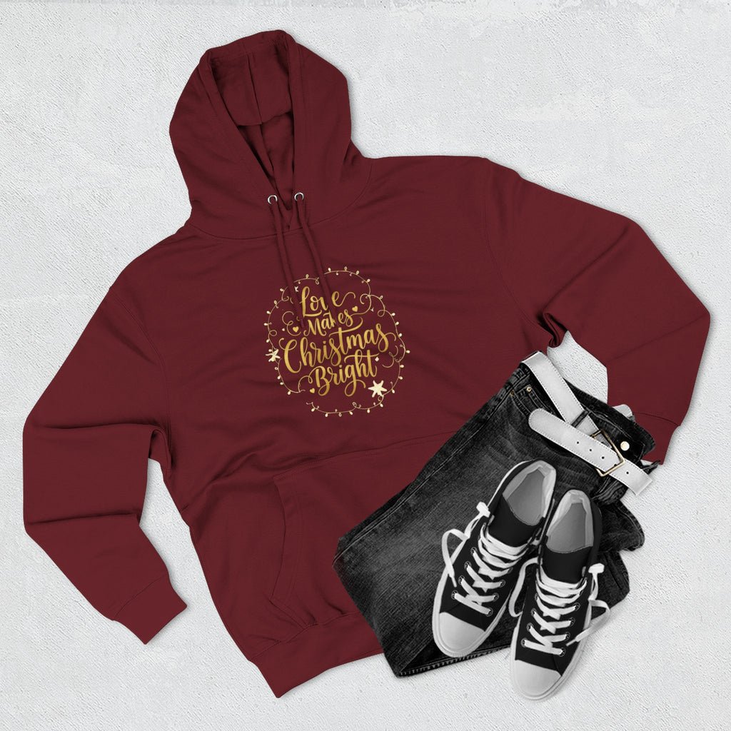 Christmas Quote Fleece Hoodie