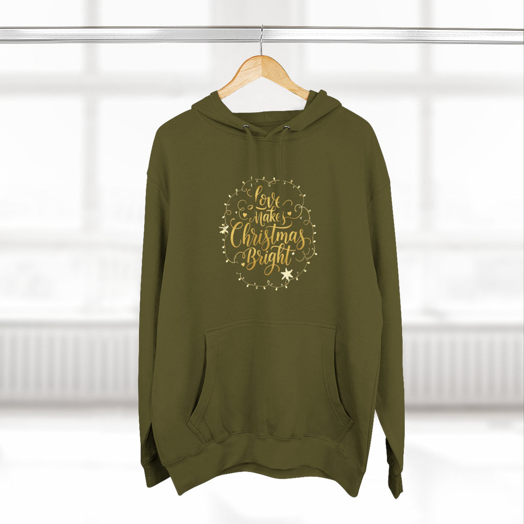 Christmas Quote Fleece Hoodie