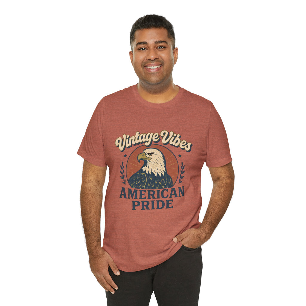 Vintage Vibes, American Pride | Retro USA Unisex T-Shirt