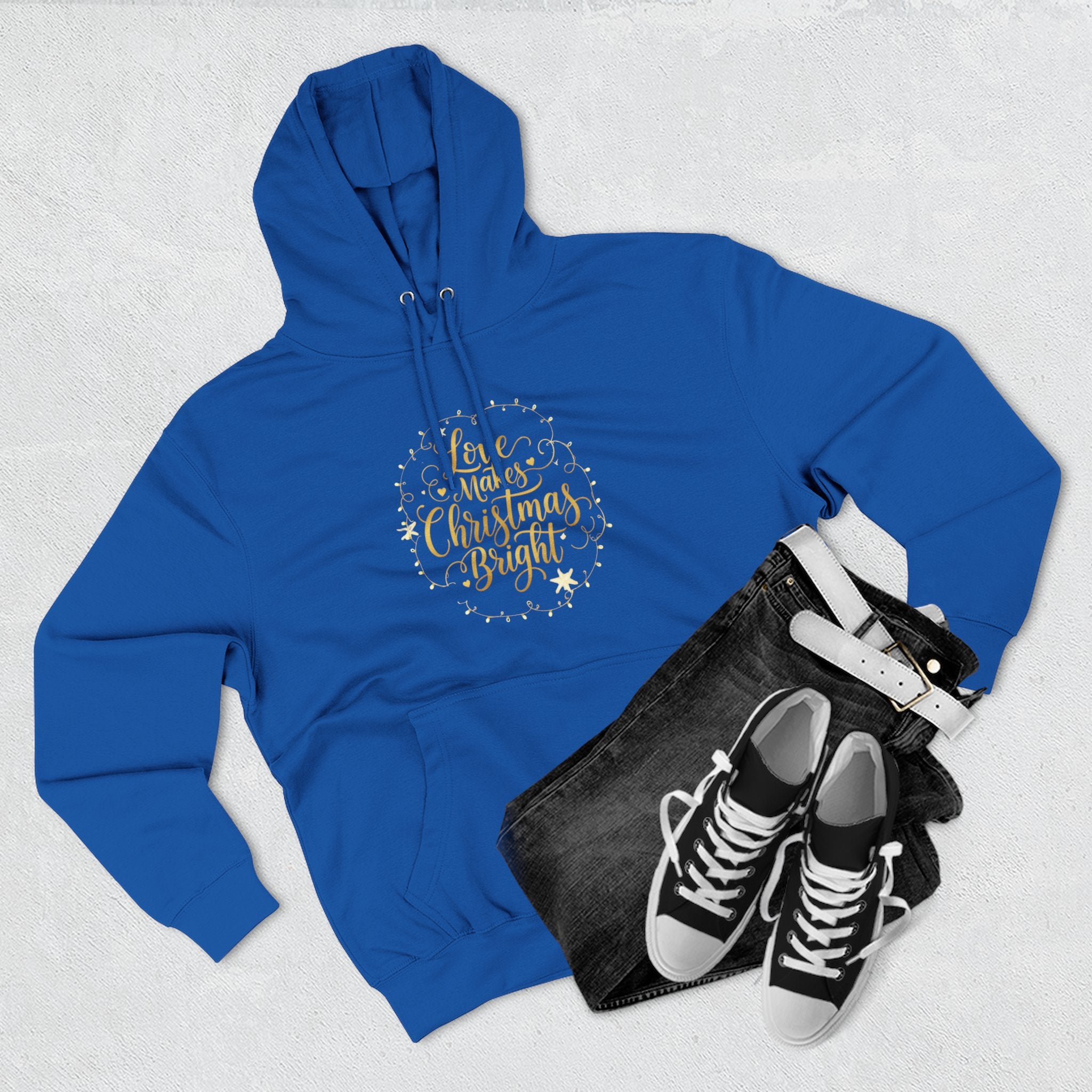 Christmas Quote Fleece Hoodie