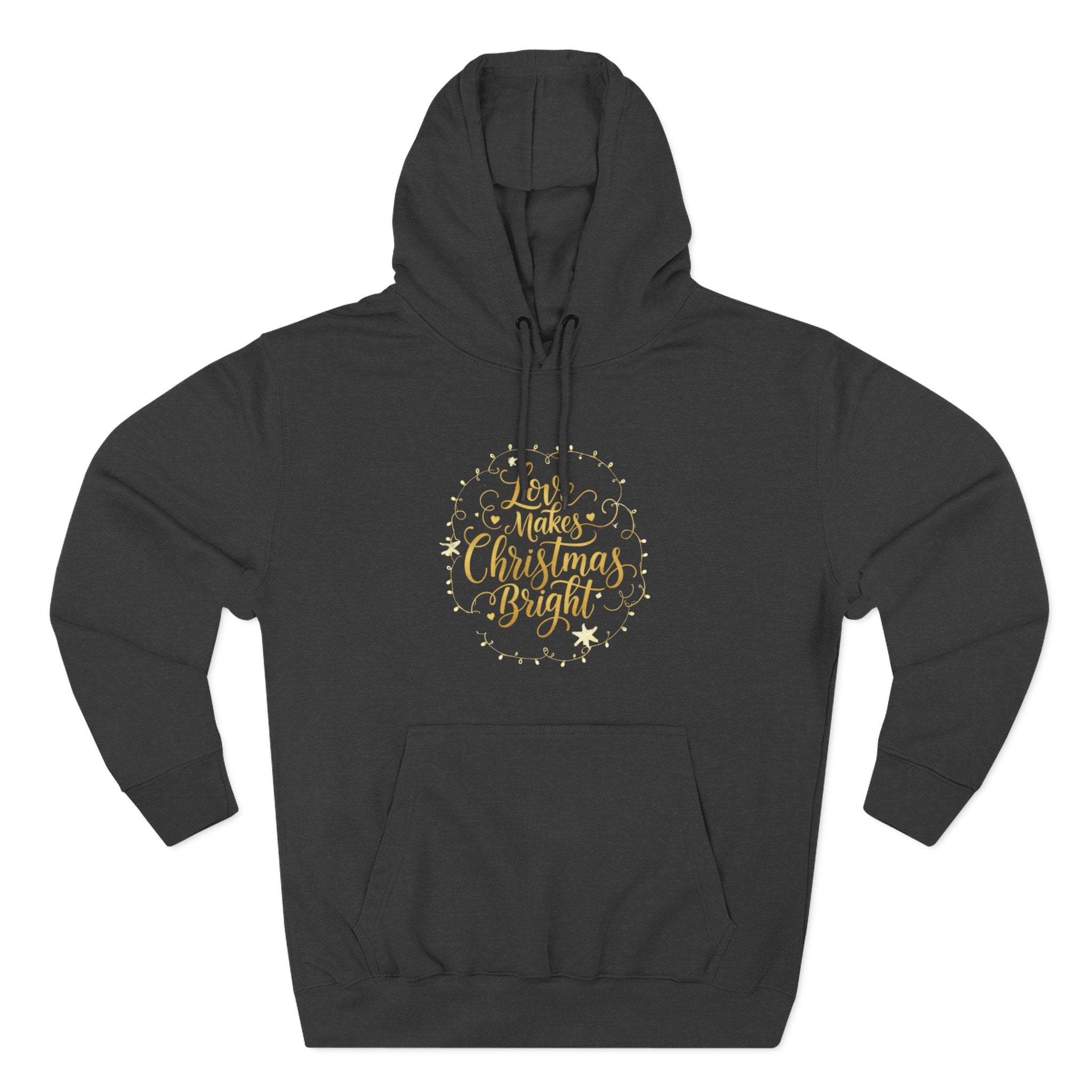 Christmas Quote Fleece Hoodie