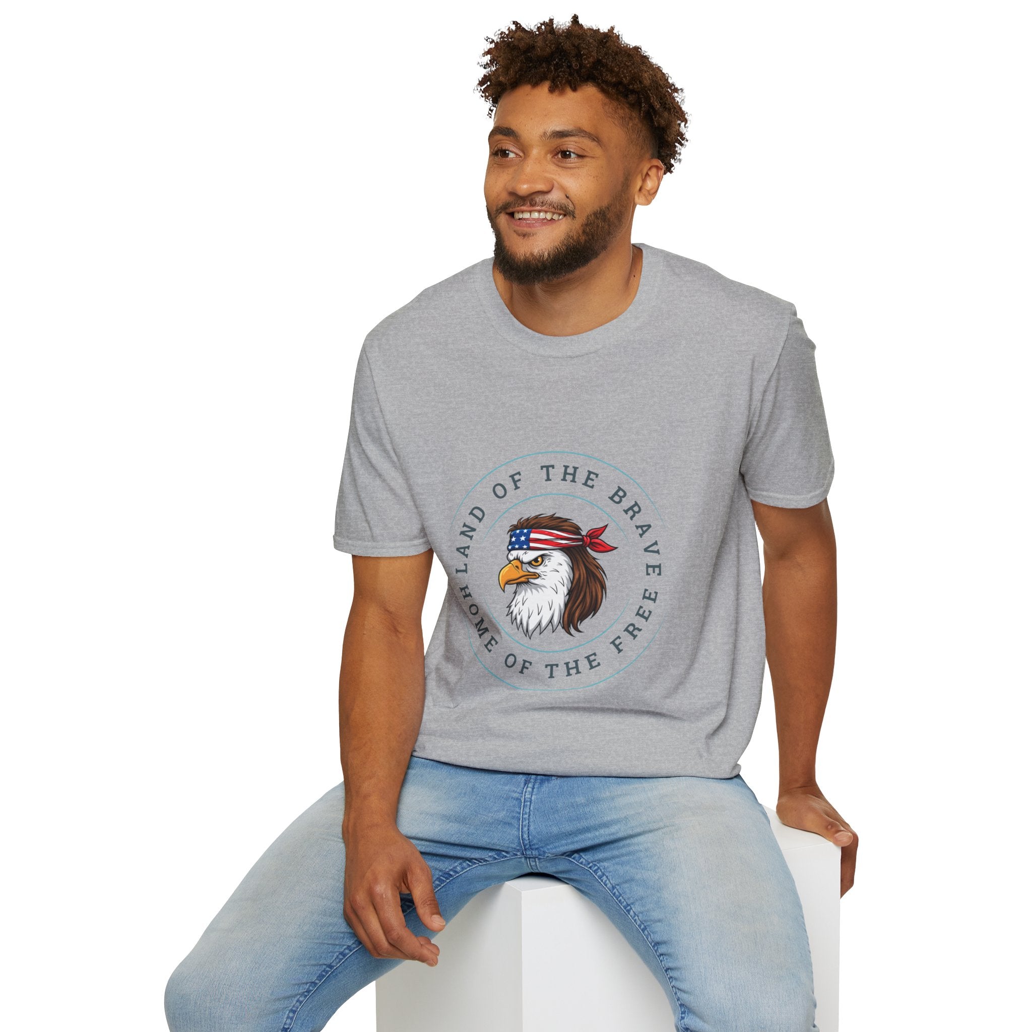 Land of the Brave. Home of the Free | Patriotic Unisex T-Shirt