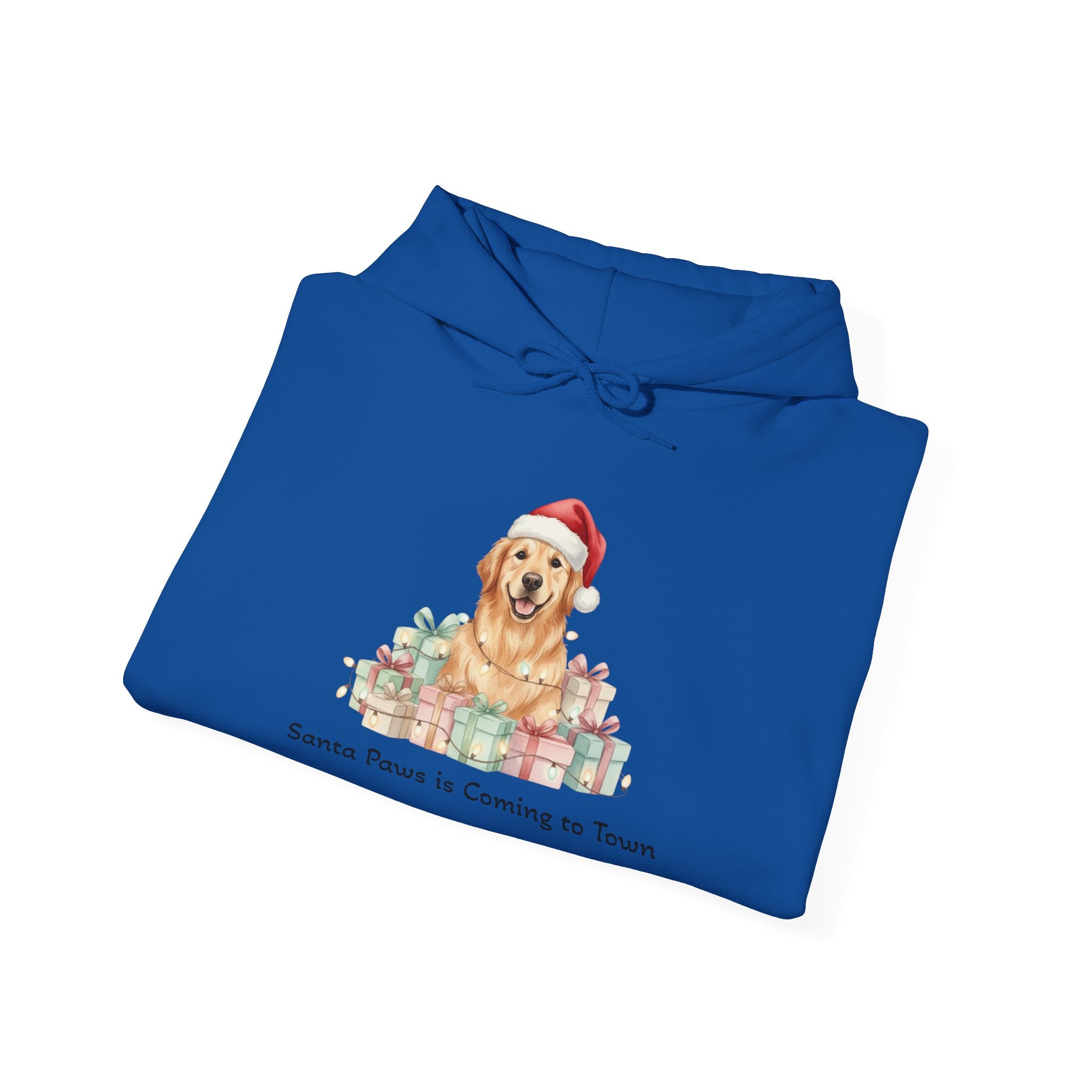 Golden Retriever Christmas Hoodie - Santa Paws is Coming to Town