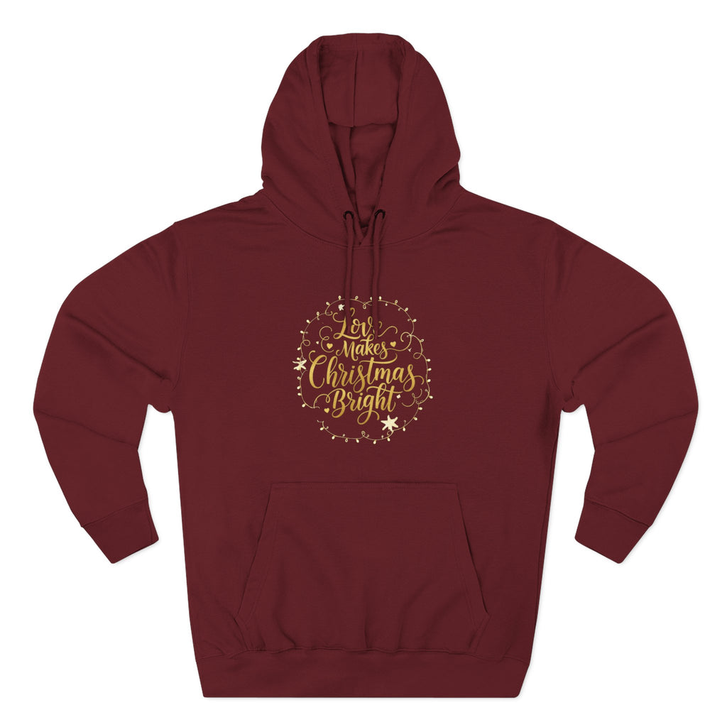 Christmas Quote Fleece Hoodie