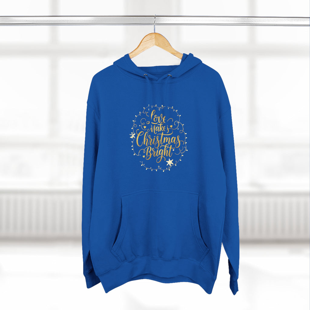 Christmas Quote Fleece Hoodie