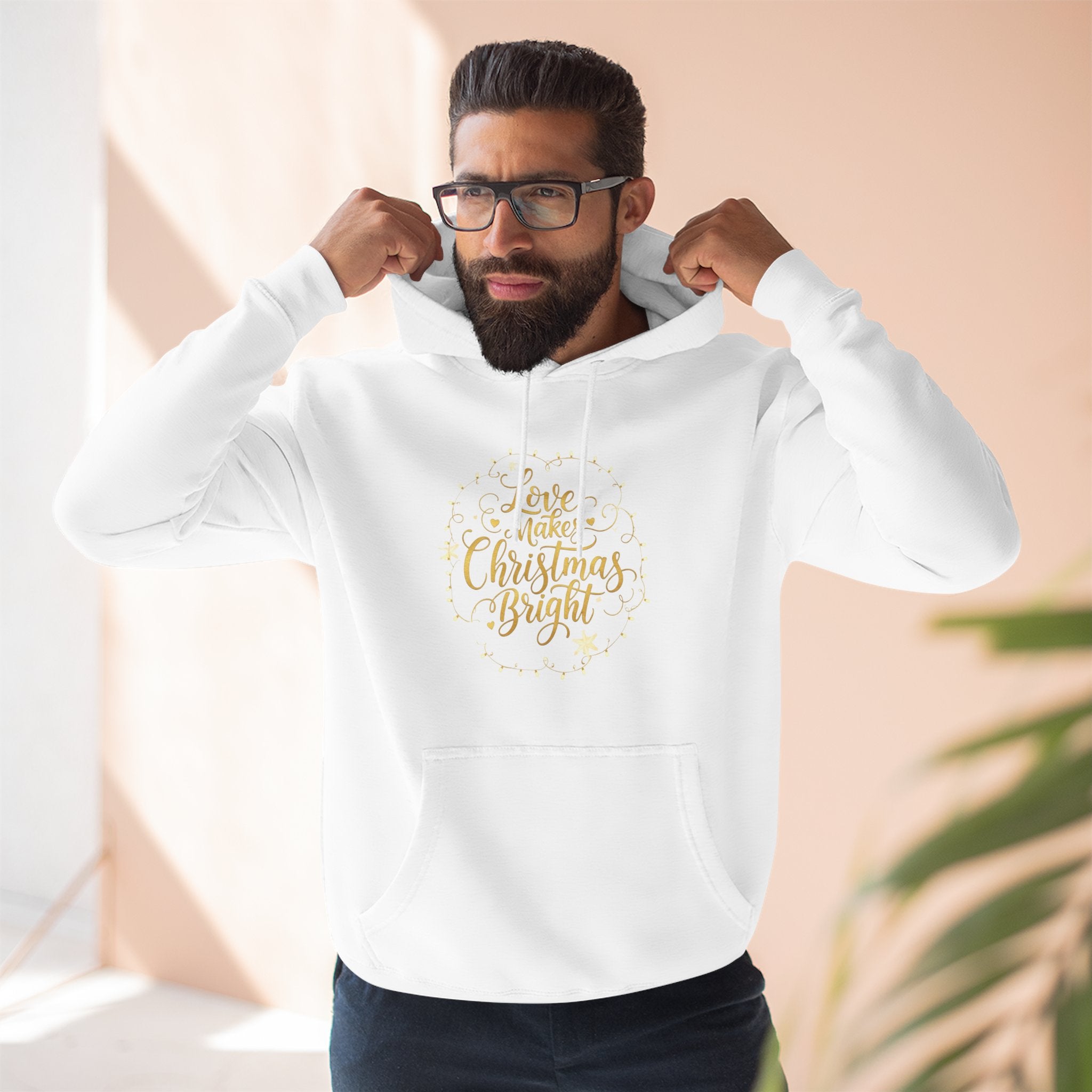 Christmas Quote Fleece Hoodie