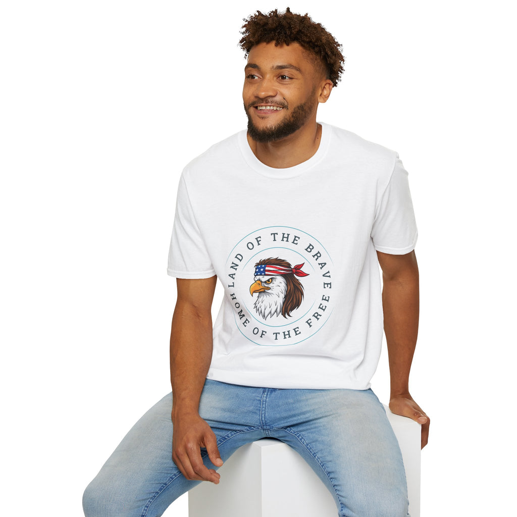 Land of the Brave. Home of the Free | Patriotic Unisex T-Shirt