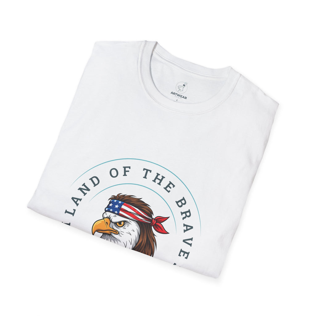 Land of the Brave. Home of the Free | Patriotic Unisex T-Shirt