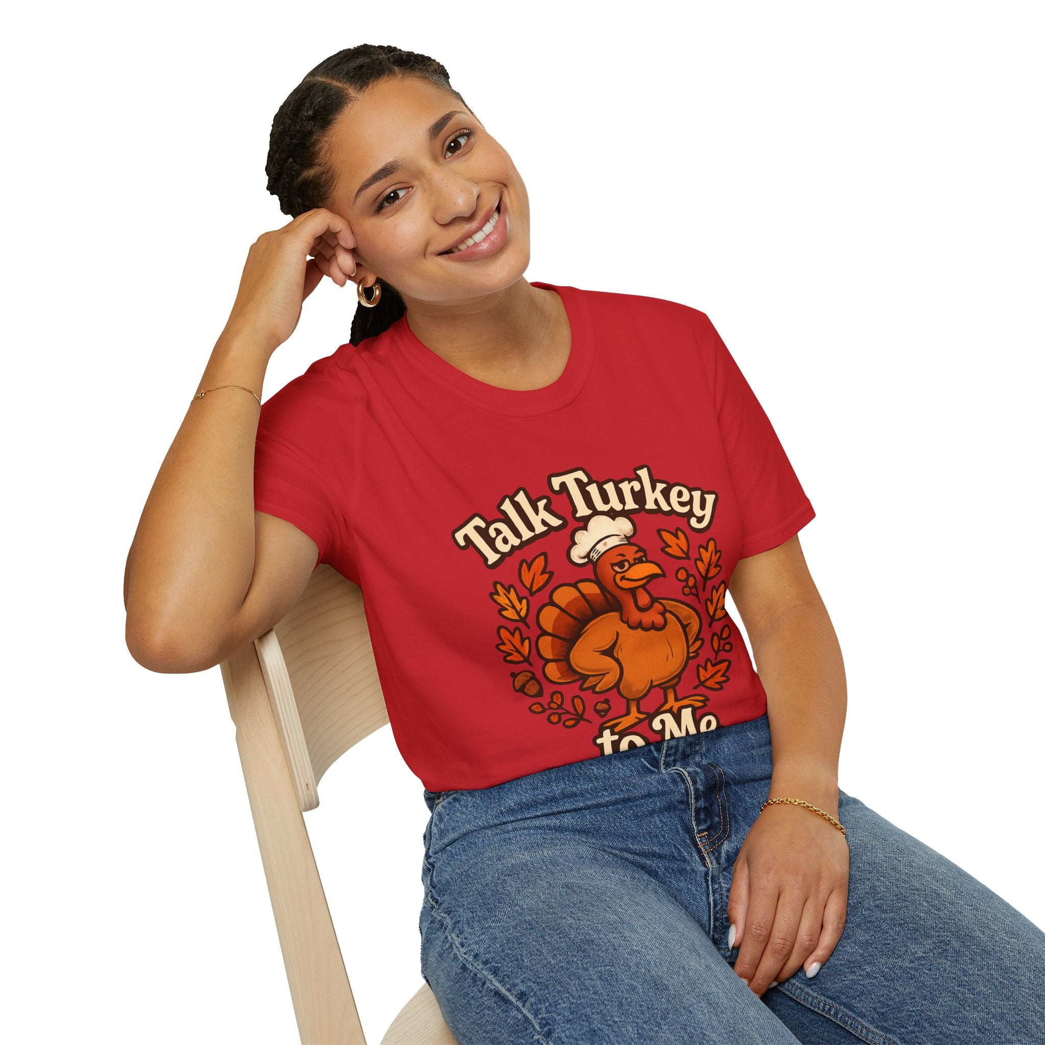 Talk Turkey To Me | Funny Thanksgiving Unisex T-Shirt
