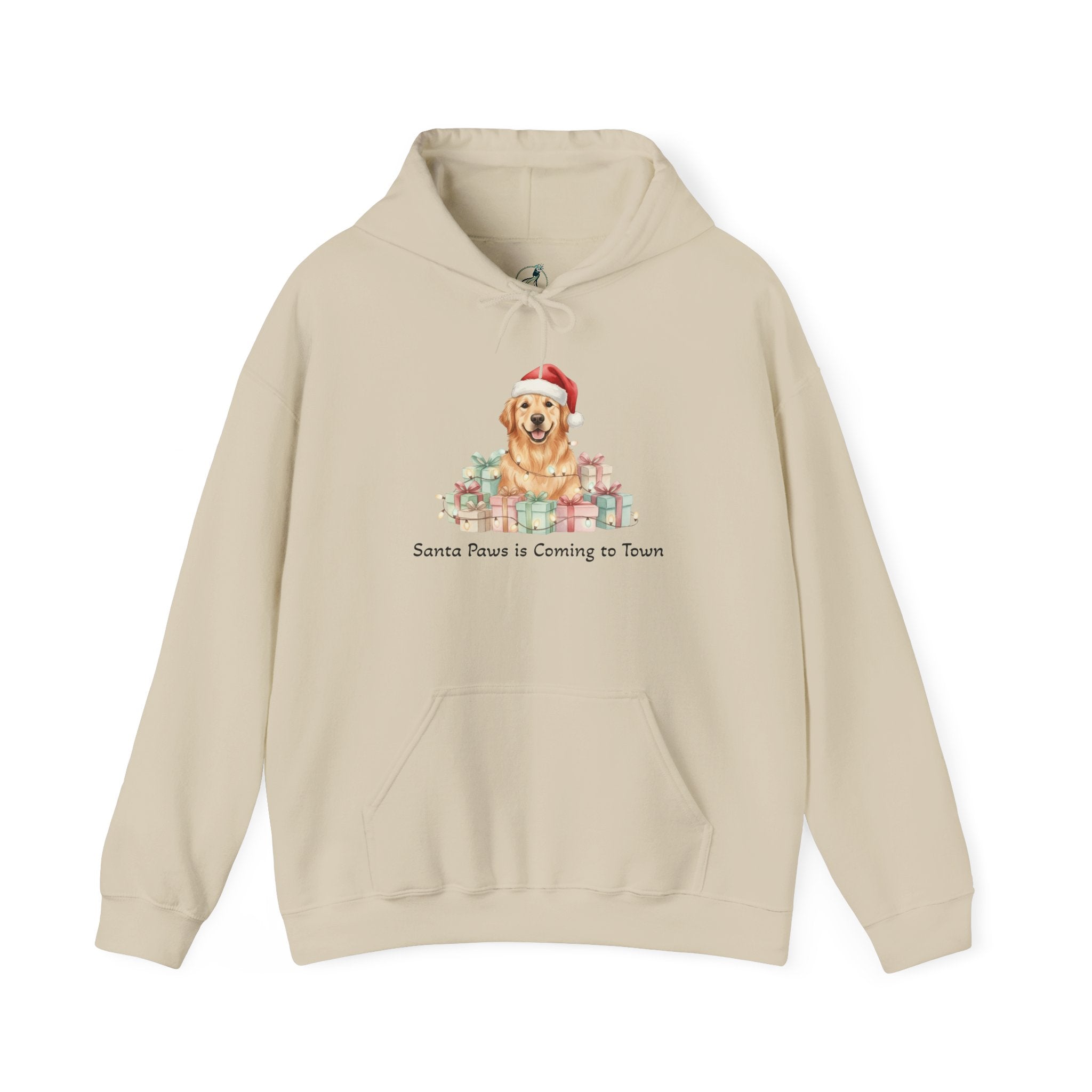 Golden Retriever Christmas Hoodie - Santa Paws is Coming to Town