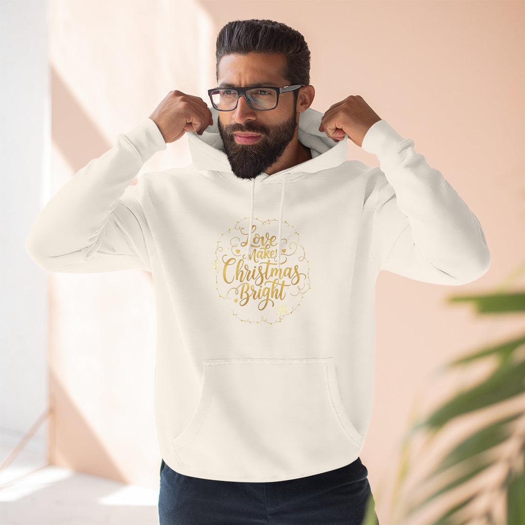 Christmas Quote Fleece Hoodie