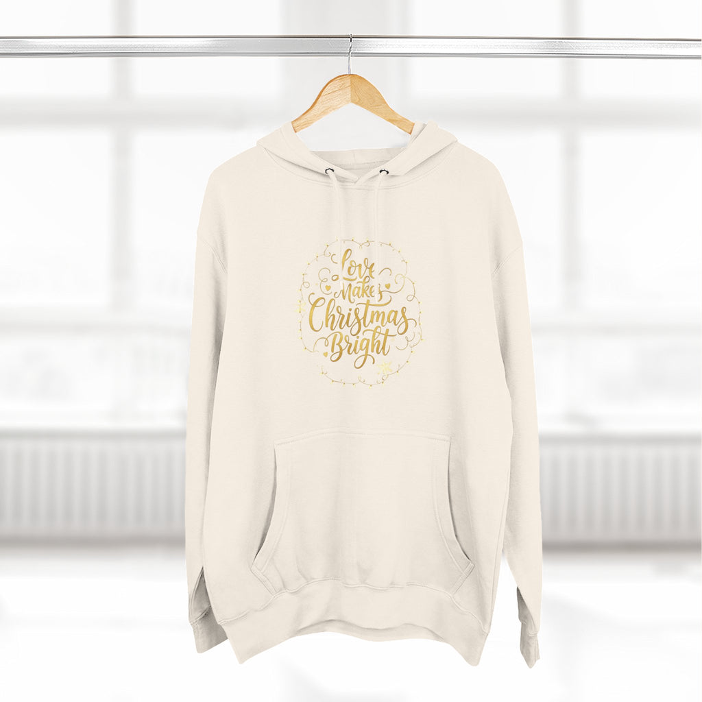 Christmas Quote Fleece Hoodie