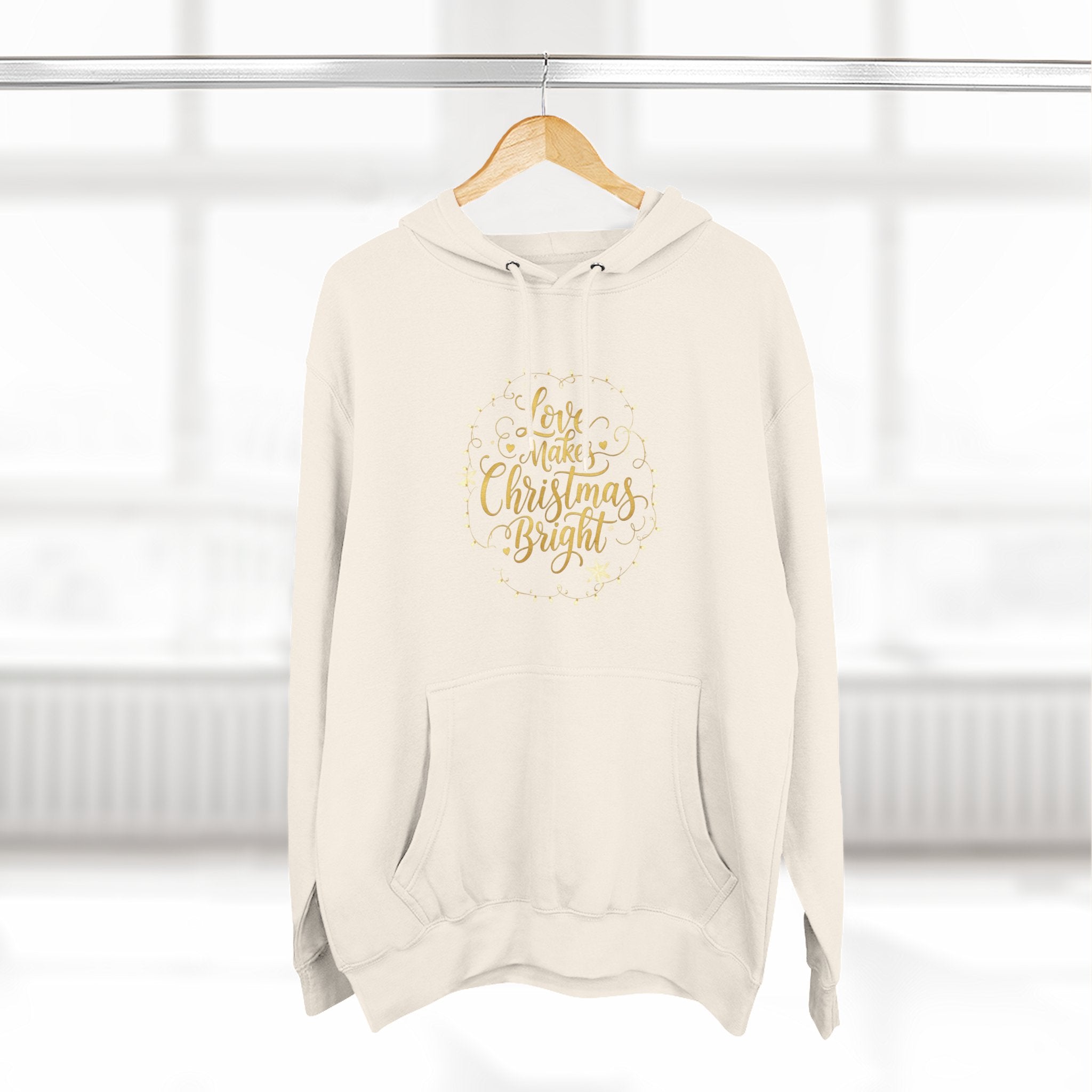 Christmas Quote Fleece Hoodie