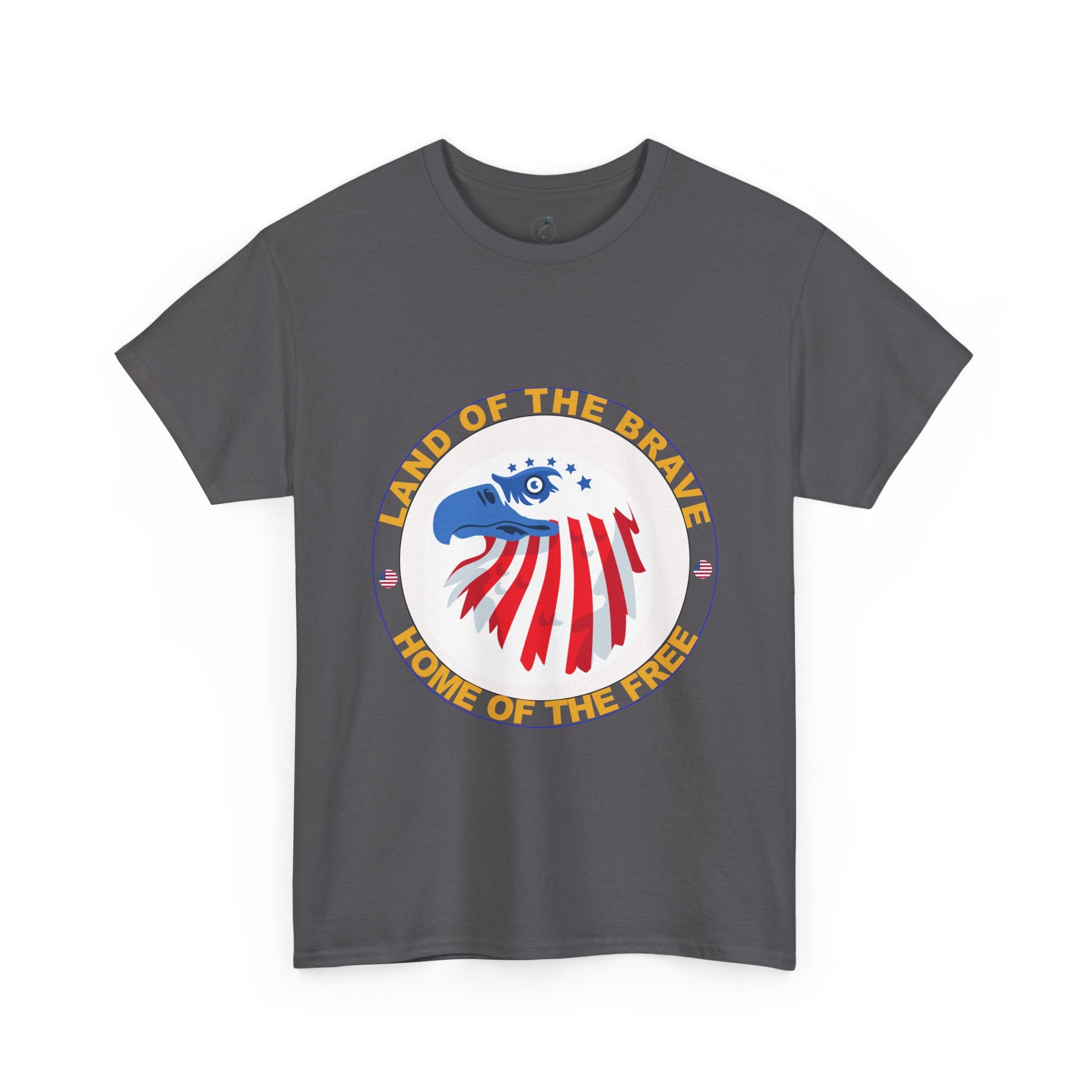 Patriotic Graphic Tee, Land of the Brave, Home of the Free, Unisex Cotton Shirt, Independence Day Apparel, Fourth of July T-Shirt, [...]