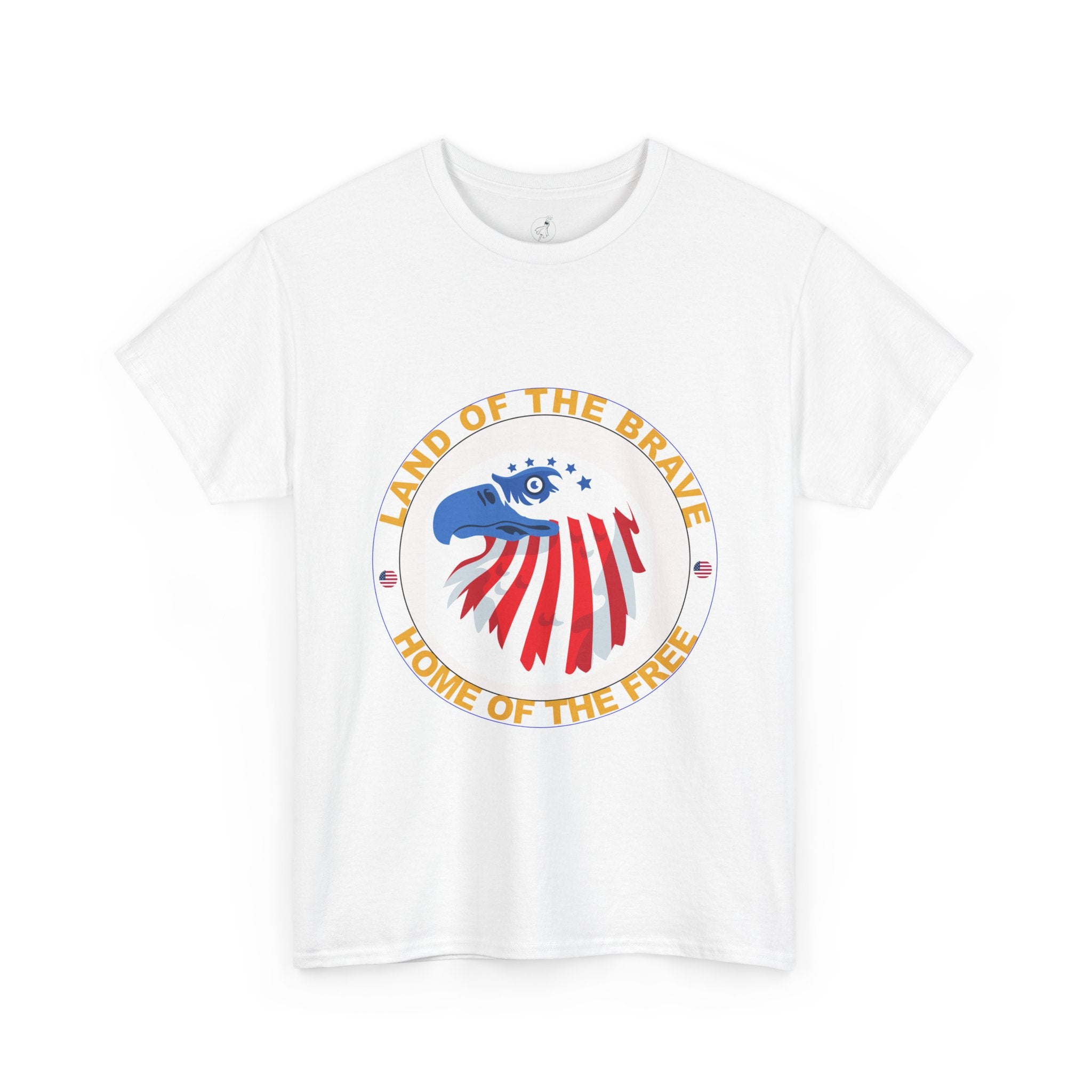 Patriotic Graphic Tee, Land of the Brave, Home of the Free, Unisex Cotton Shirt, Independence Day Apparel, Fourth of July T-Shirt, [...]