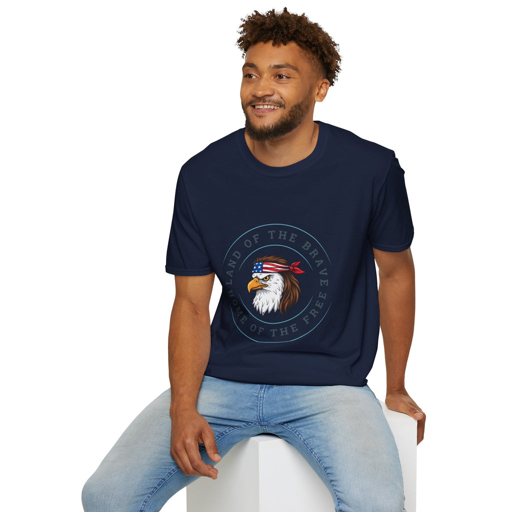 Land of the Brave. Home of the Free | Patriotic Unisex T-Shirt
