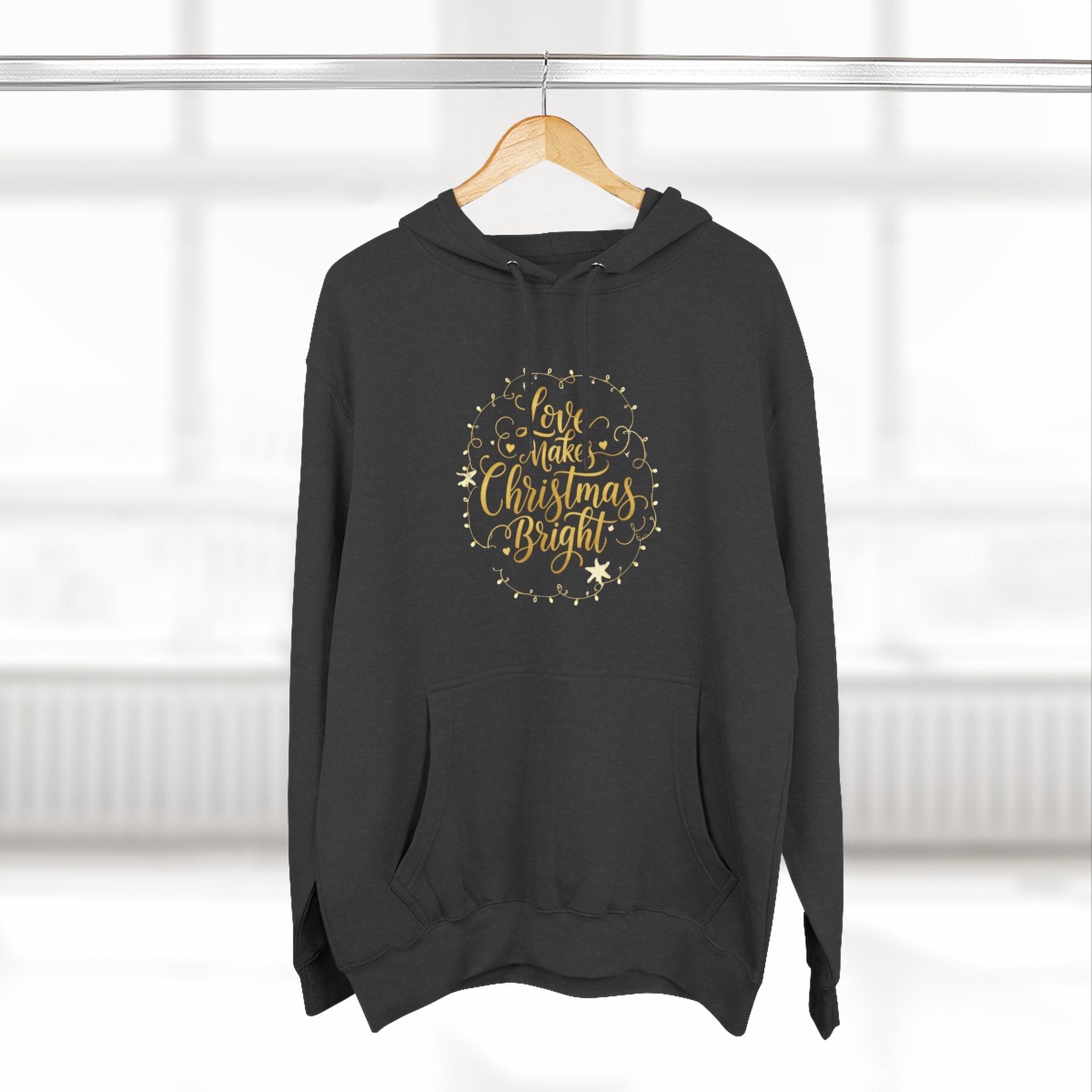 Christmas Quote Fleece Hoodie