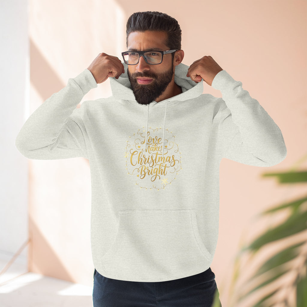 Christmas Quote Fleece Hoodie