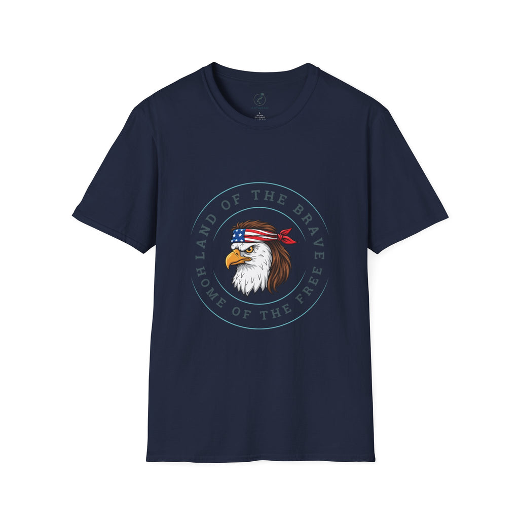 Land of the Brave. Home of the Free | Patriotic Unisex T-Shirt